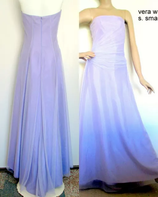 Vintage Vera Wang Strapless Tulle Evening Gown