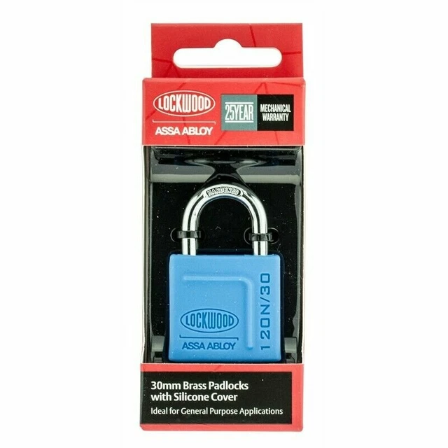 Lockwood 30mm Alloy Silicon Padlock - 120N/30/118/DP