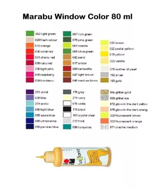 Original Marabu Windowcolor 80 ml Farbwahl möglich