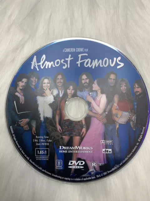 Almost Famous (DVD, 2001) DISC ONLY