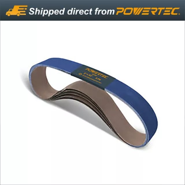 POWERTEC 2 x 42" Sanding Belt 60 Grit 6pcs Zirconia Metal Grinding Sandpaper