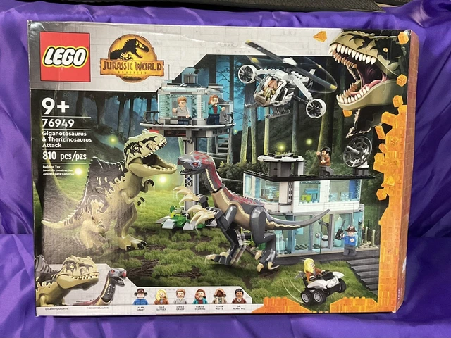 LEGO 76949 - Jurassic World: Giganotosaurus & Therizinosaurus Attack ...