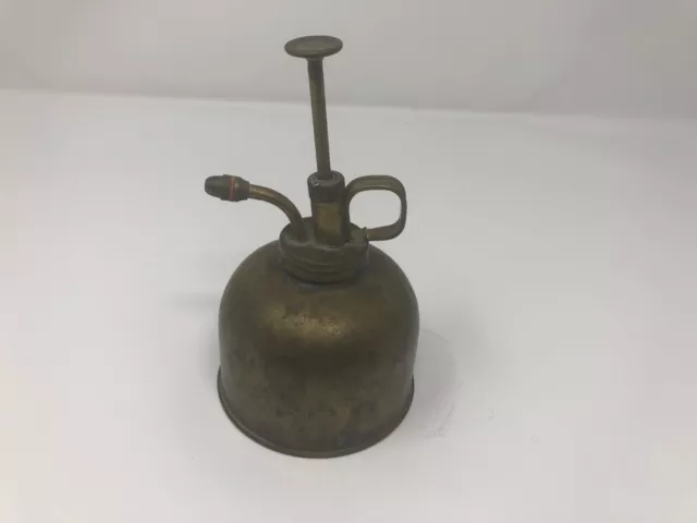 Vintage Brass / Copper Steampunk Pump Oil Can Works