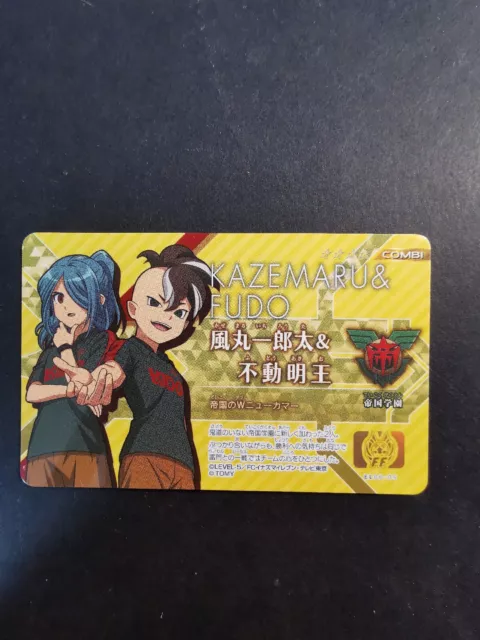 Inazuma Eleven License Japanese Card Ichirota Kazemaru & FUDO TOMY LEVEL-5