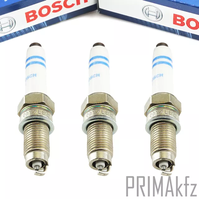 3x BOSCH 0241135520 Zündkerzen für Seat Ibiza IV V Skoda Fabia 3 Citigo VW Polo