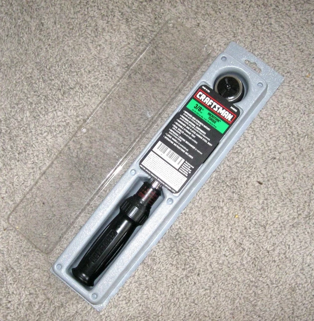 NOS CRAFTSMAN USA 3/8" Microtork Torque Wrench 25250 InLbs w