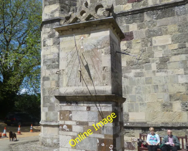 Photo 6x4 Sundial beside Wimborne Minster This is at the south west corne c2013