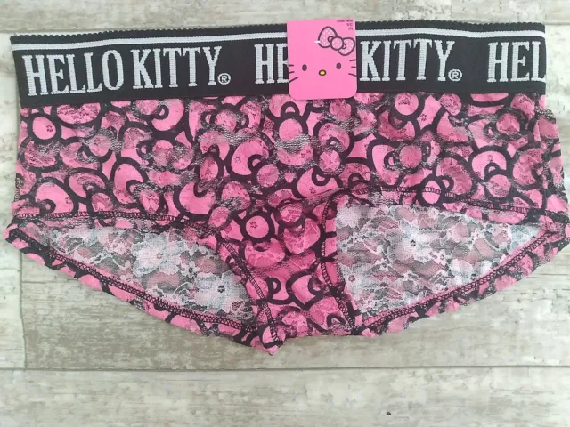 HELLO KITTY SANRIO Ladies Women Lace Panties Underwear size Small