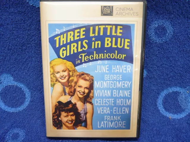 Three Little Girls in Blue (DVD, 1946) June Haver George Montgomery Vivan Blaine