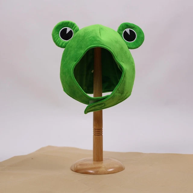 CUTE PLUSH FROG Hat Fancy Dress Costume Headgear for Adults Holiday ...