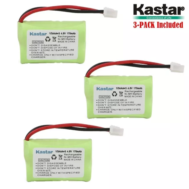 3 x Kastar Battery for SportDog SD-400 800 FR-200 200P PetSafe Yard PDT00-12470