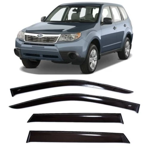 For Subaru Forester 2008-2012 Side Window Wind Visors Rain Guard Vent Deflectors