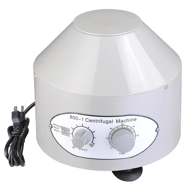 Electric Centrifuge Machine Lab Medical Practice 110V 800-1 4000 rpm Lower Speed