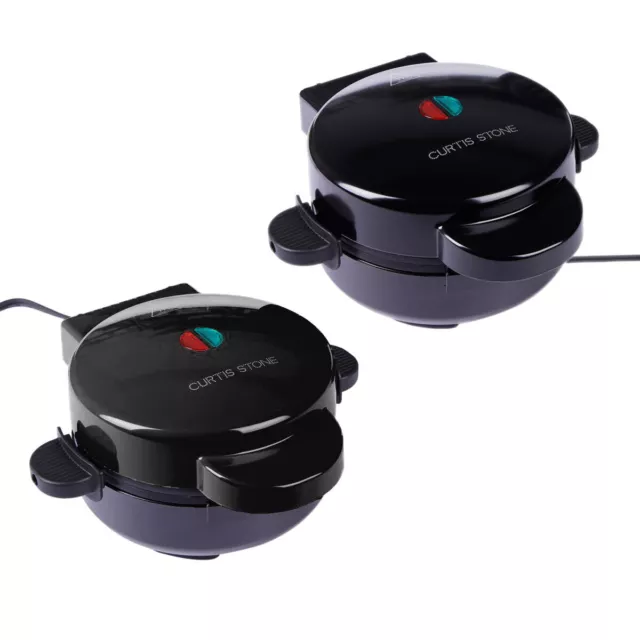 CURTIS STONE BLACK Rotating Non Stick Waffle Baker With Ready Light  CSWB1000 $54.99 - PicClick