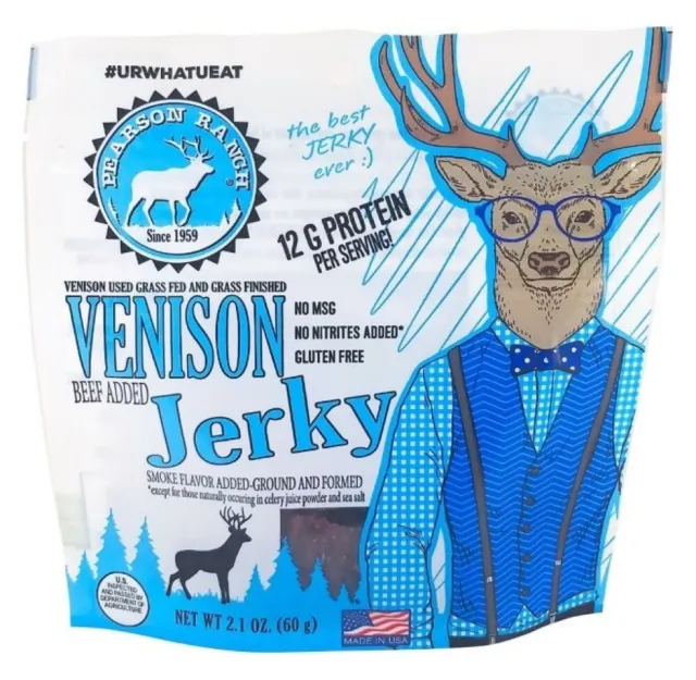 Pearson Ranch Jerky VJ2-C Venison a Scatti Personaggi Borsa Beef Fumo Gusto 62ml