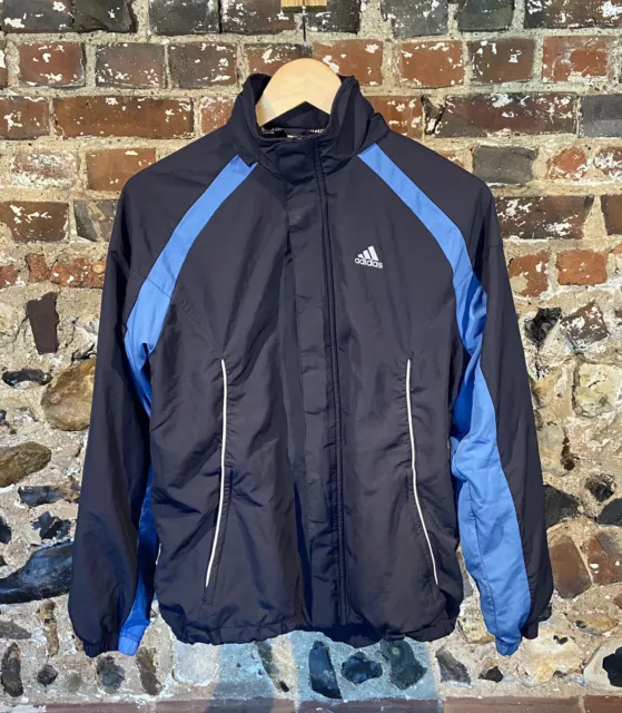 Adidas Jacket Size Small 32 / 34 Track Thermo System Coat Blue