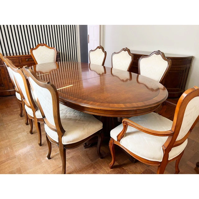 Karges French Louis XV Style Walnut Dining Room Table 10 Chairs Karges French Louis XV Style Walnut Dining Room Table 10 Chairs