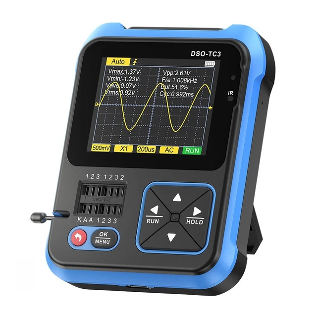 DSO-TC3 3 in 1 Digital Oscilloscope Transistor Tester Function Signal Generator