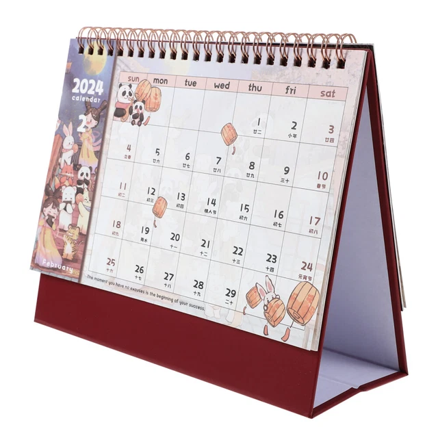 CALENDARS 2024 SCHEDULE Calendar Cartoon Desk Calendars Desktop Antique