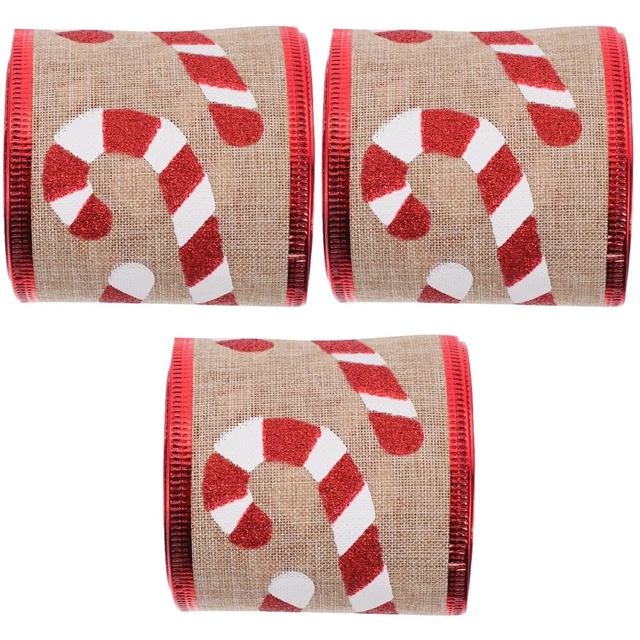 3 rollen von Dekorative Bänder Urlaub Band Weihnachten Geschenk Verpackung Band