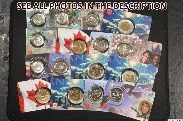 NobleSpirit No Reserve (CX) 2000-2001 Life in Canada Coin Cards Lot of 16