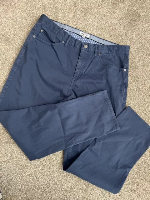Peter Millar Golf Pants Performance Men's Size 34 Blue Casual Pocket Stretch