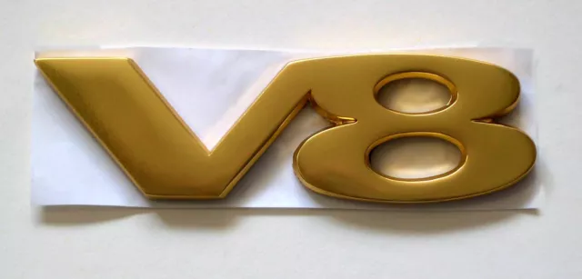 V8 Oro Adesivo Laterale Distintivo per MGB, Mgbgt , Rover V8, HZA5022