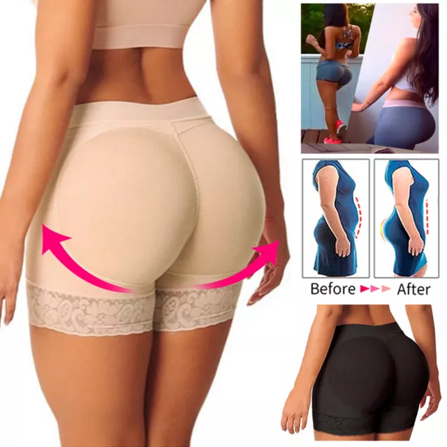 Women Padded Butt Lifter Panty Bum Pants Shaper Brief Underwear Shapewear Shorts