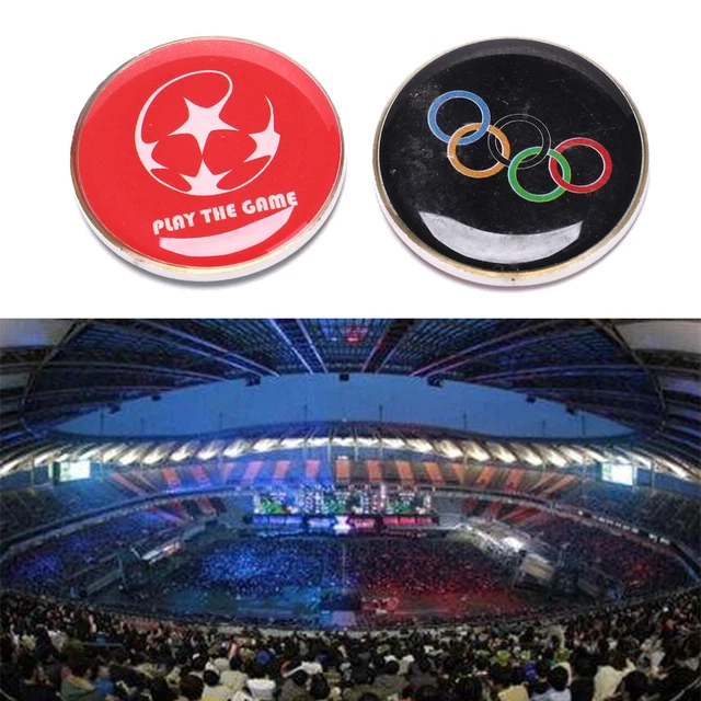 Pièce De Toss Coin Football - Arbitre, Petit Format Portable, Pour Matchs, Décision Côté
