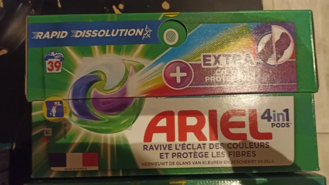 Ariel 39 lavages 4 in 1 extra color protection