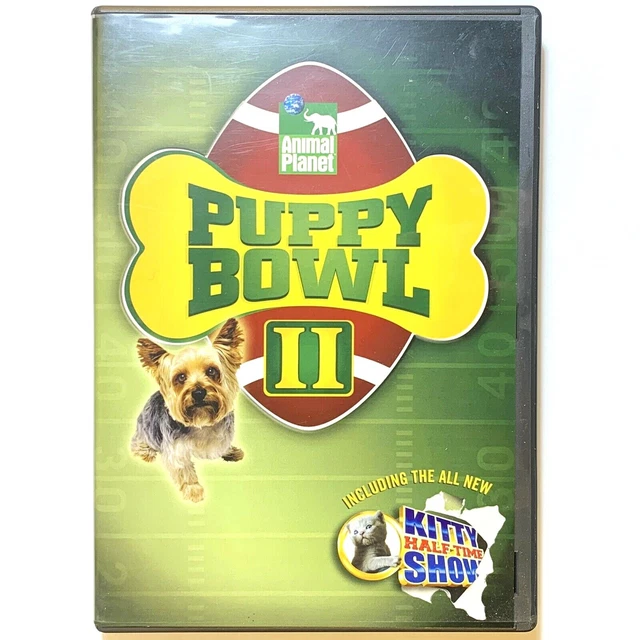 PUPPY BOWL II DVD Discovery Animal Channel with Kitty Halftime