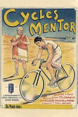 Poster Manifesto Locandina Pubblicitaria Vintage Ciclismo Biciclette Francia