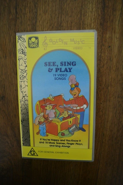 SEE, SING & Play 19 Video Songs Vhs A Golden Book Video Classic $7.99 ...