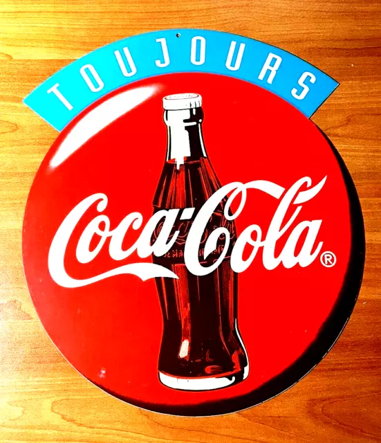 Rare Coca-Cola "ALWAYS" Placard ~ FRENCH  &  ?  ~ Cardboard