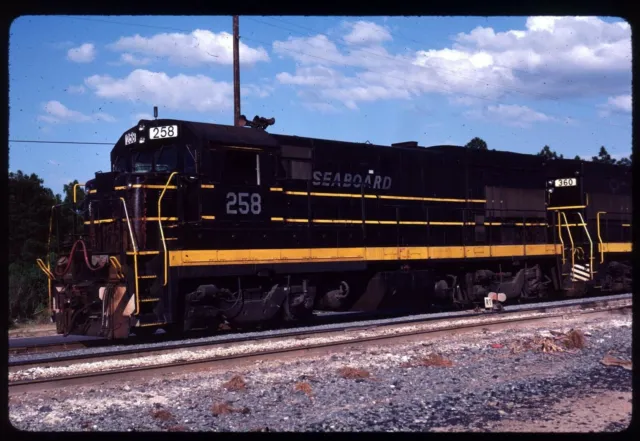 Original Rail Slide - SBD Seaboard Coast Line 258 Winston FL 5-5-1985