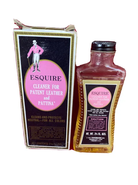 VintGe 1971 Esquire Cleaner For Patent Leather and Pattina  by Knomark 90% Full