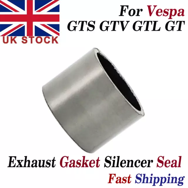 Exhaust Gasket Silencer Seal For Vespa GTS GTV IE GT S Super 125 250 300cc UK