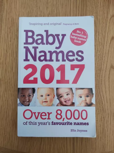 Baby Names 2017 By Ella Joynes 2016 Paperback Book