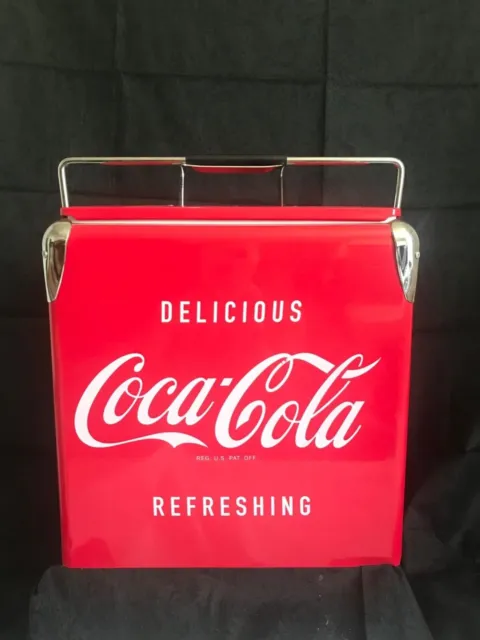 Coca-Cola Retro Ice Chest Cooler with Bottle Opener 13L (14 Qt) 18 Can Capac...