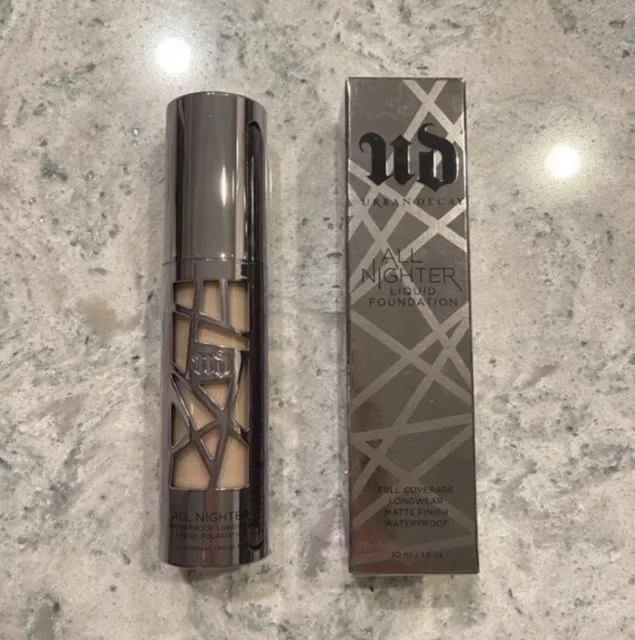 Shade: 2.5 Urban Decay All Nighter Liquid Foundation Full size New With Box
