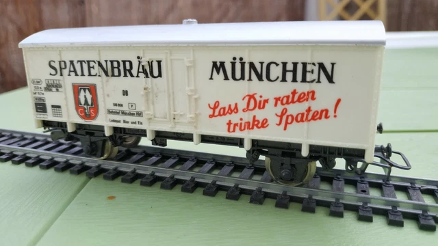 JOUEF :  Wagon couvert frigorifique à 2 essieux SNCF. SPATENBRAU. CHAMPAGNOLE
