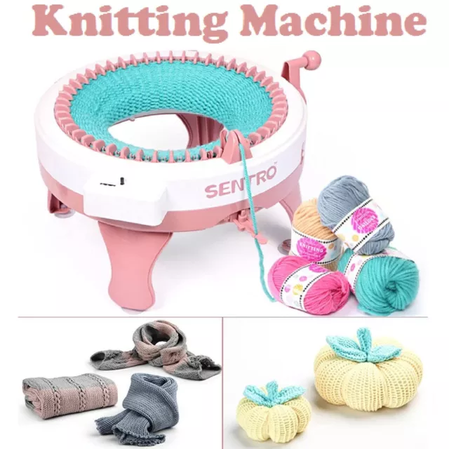 48 DIY Knitting Machine Scarf Sock Hat Smart Weaving Knit Rotating Tool Kids Toy