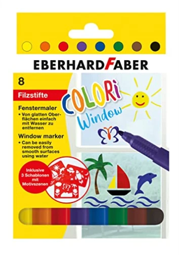 EBERHARD FABER COLORi Fenstermalfarben farbsortier NEW