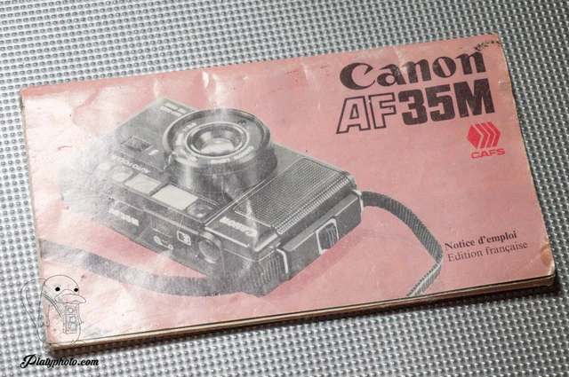 -Fr- Canon Af35M Mode D'emploi Notice Manual