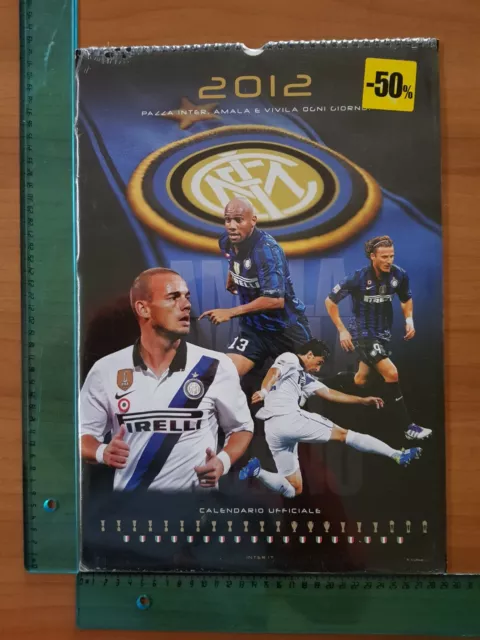 Inter Calendario Ufficiale  Calendar Calendrier Year 2012 Nuovo Blisterato New