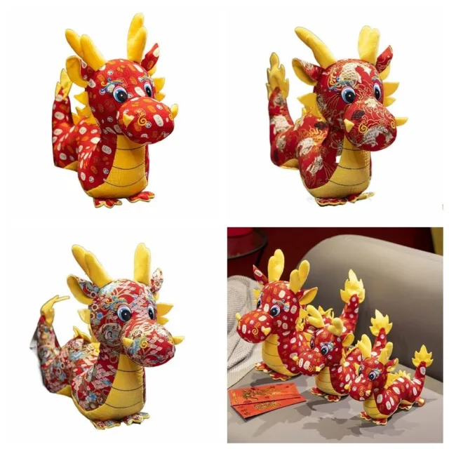 Dragon Design Dragon Plush Toy Unique Dragon Mascot Ornament  Meeting Gift