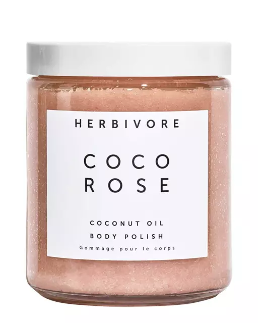 Herbivore Botanicals Coco Rose Exfoliating Body Scrub – With Moisturizing...