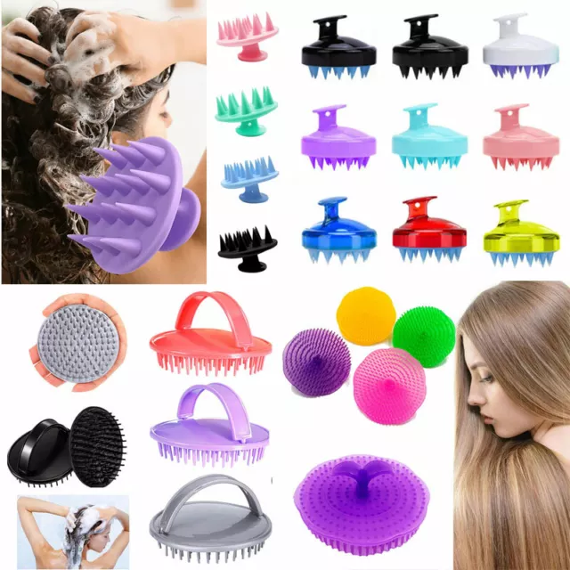 Silicone Shampoo Cute Doccia Corpo Lavaggio Capelli Massaggio Massager Brush U -