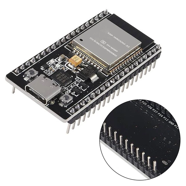 4 Stuks ESP32 NodeMCU Ontwikkelbord – ESP-WROOM-32, Dual-core WiFi + Bluetooth, CH340C, 2,4 GHz, Compatibel Met Arduino IDE, 30/36 Pins