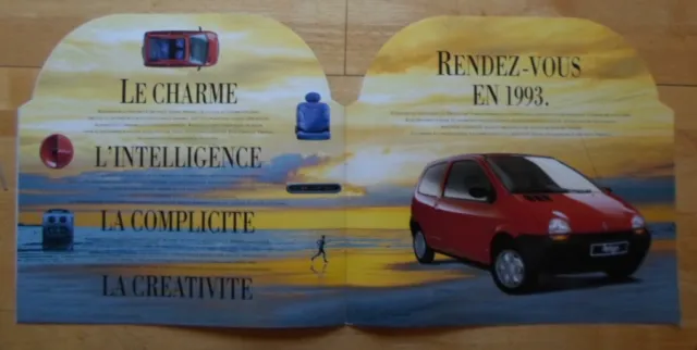 RENAULT Twingo 1 1992 1993 Very Large Format French Market Launch Sales brochure 2